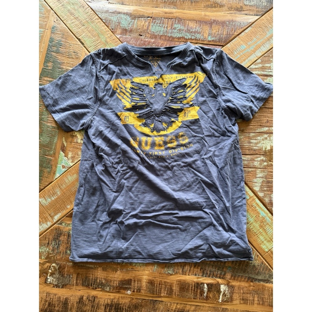 Women's Guess Jeans Distressed Eagle T Shirt Size XL 20